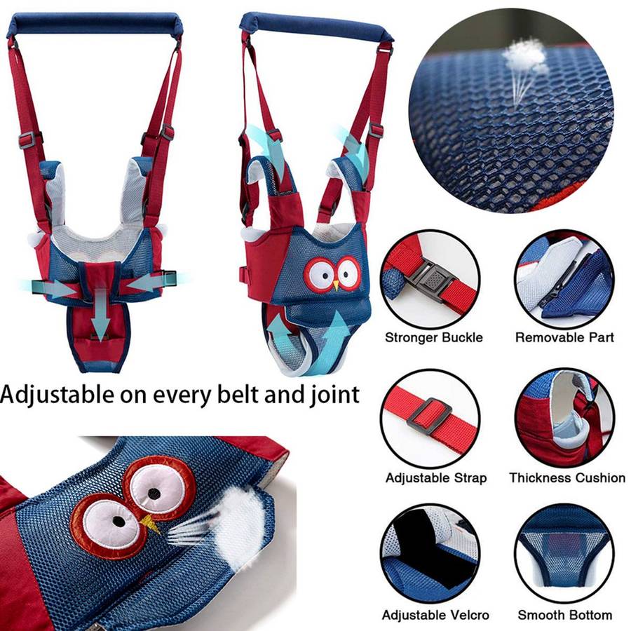 Adjustable Handheld Baby Walking Harness Kids Detachable Walker