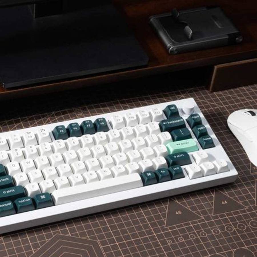 Keychron - Q1H-P1 QMK Wireless Custom Keyboard - White - Keychron - Q1H-P1 QMK Wireless Custom Ke...