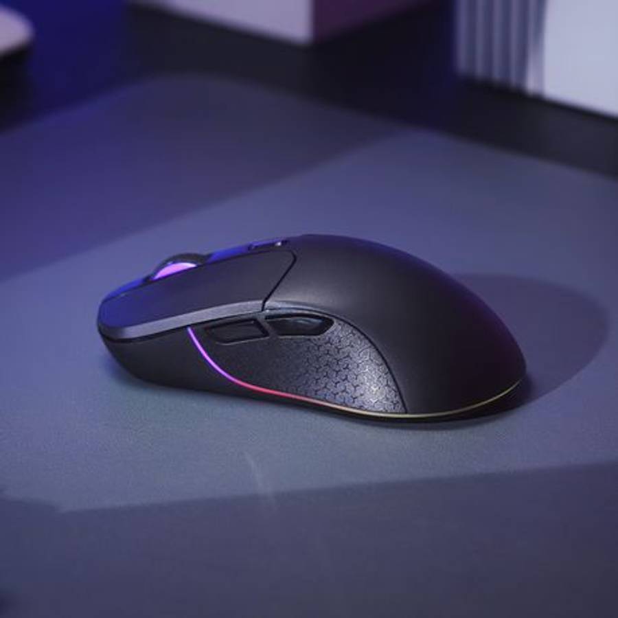 Keychron - M3 RGB Wireless Optical Mouse  Black - Keychron - M3 RGB Wireless Optical Mouse ...
