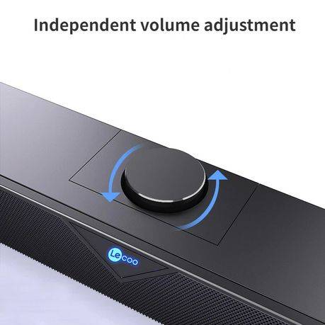 Lenovo Lecoo - DS102 - Desktop Bass Speaker With 3D Stereo Sound - Black