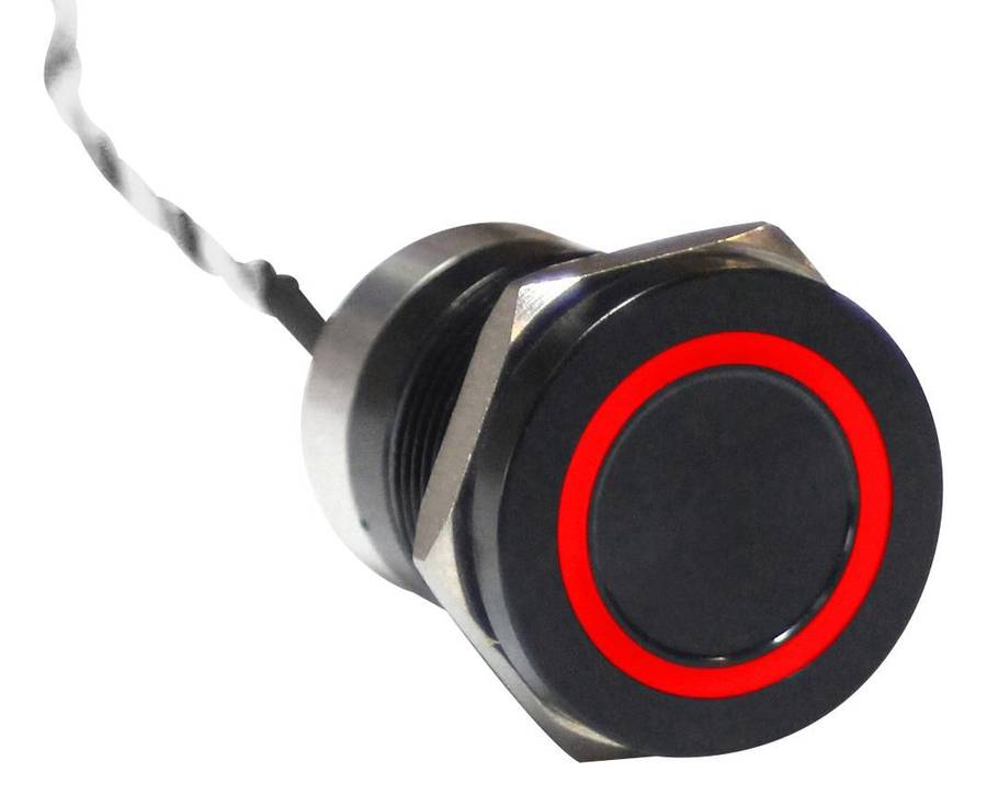 Bulgin Limited (MC19MCBRG) Vandal Resistant Switch, MC, 19.2 mm