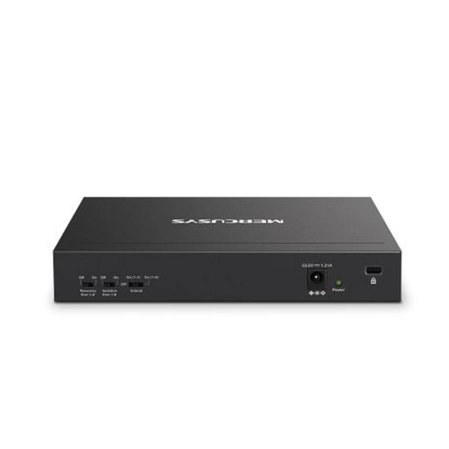Mercusys - Tp-Link - Mercusys MS110P 10-Port 10/100Mbps Desktop Switch with 8-Port PoE+ - Mercusy...