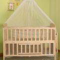 Wooden 5 in 1 Baby Cot with Cot Bumper Mat - Yellow