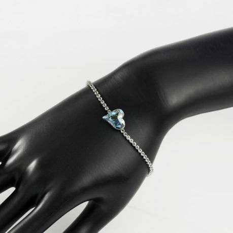 Bracelet Embellished with Austrain Heart Crystal