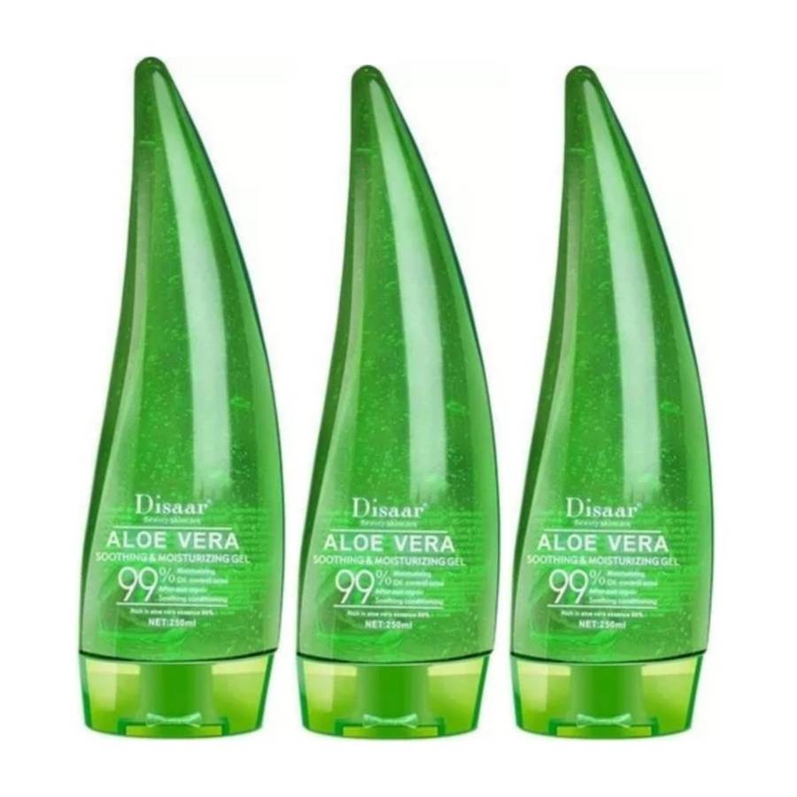 Pack of 3 Aloe Vera Soothing And Moisturizing Gel - 250ml x 3