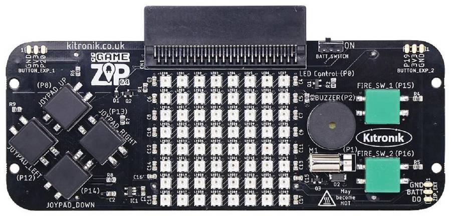 Kitronik (5626) GAME ZIP for micro:bit, Handheld Gaming Adapter