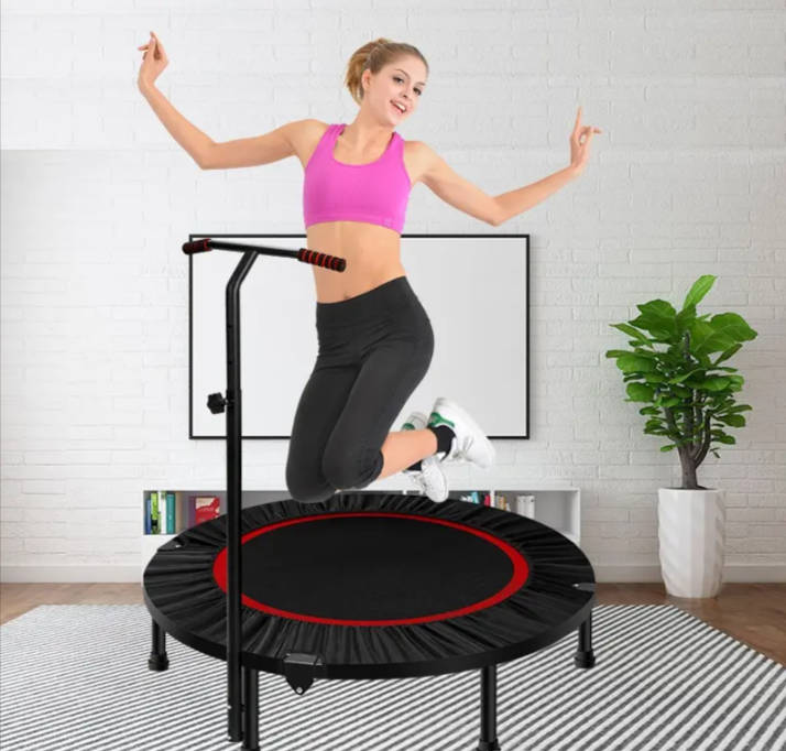 65-95cm Mini Indoor Fitness Trampoline With Handle Bar