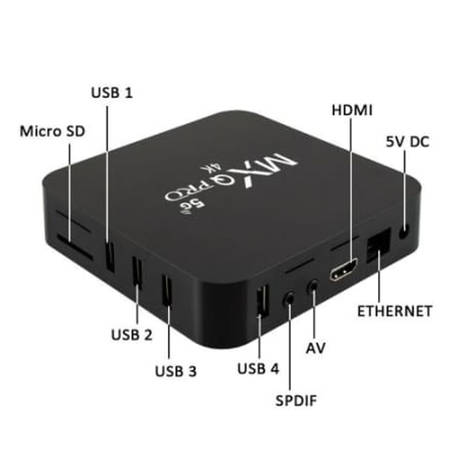 MXQ Pro TV Box 4K 5G HD Android 11.1 Rocket Processor Chip
