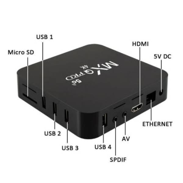 64-Bit Wifi Android 7.1 Quad Core Smart Tv Box Network Player Home Mxq Pro 4K
