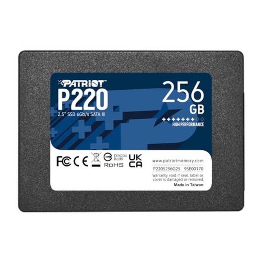 Patriot - P220 2.5" 256GB SATA Solid State Drive - Patriot - P220 2.5" 256GB SATA Solid State Drive