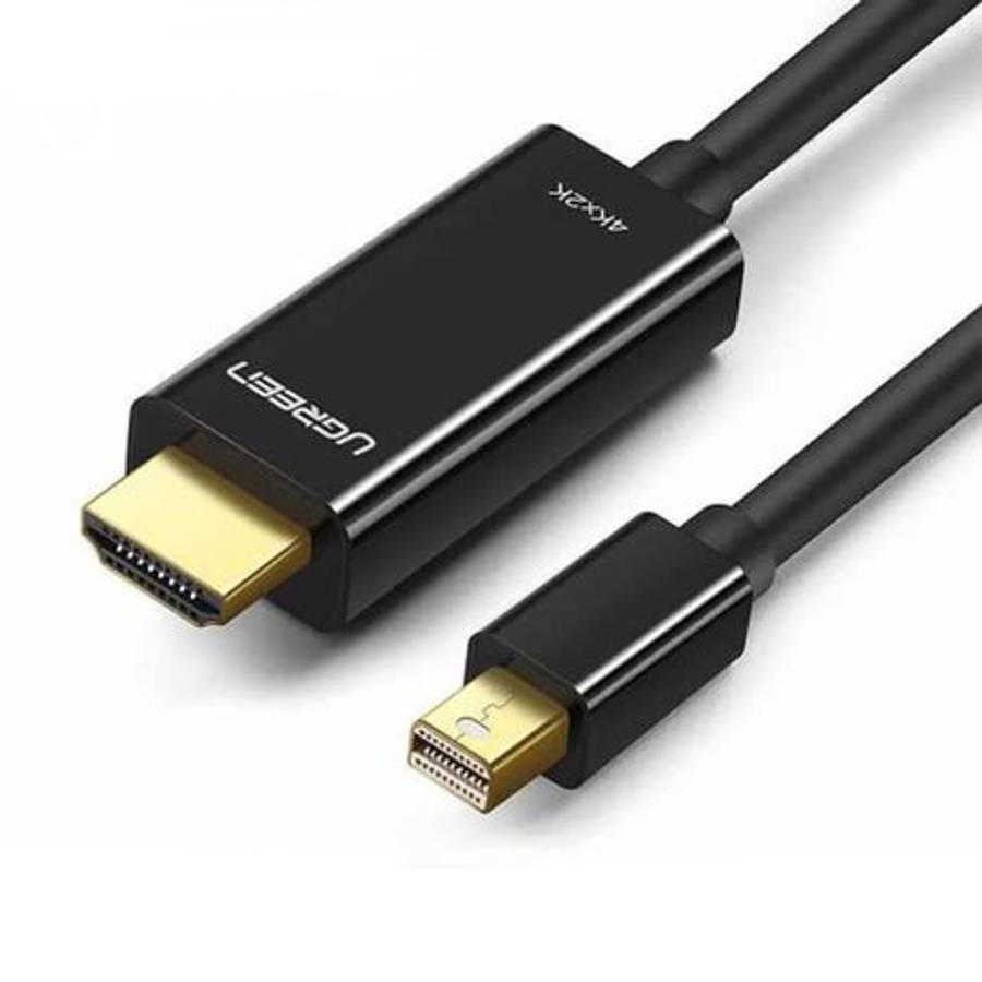 Ugreen - Mini DisplayPort Male to 4K@30Hz HDMI Cable 1.5m - Black - Ugreen - Mini DisplayPort Mal...