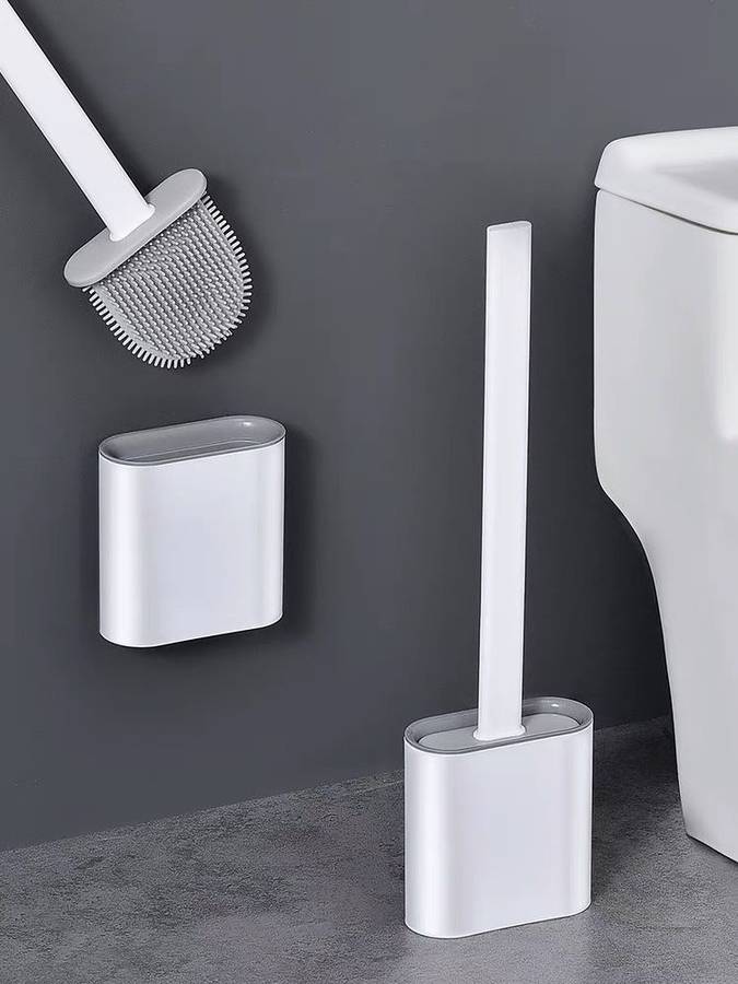 Silicone toilet brush