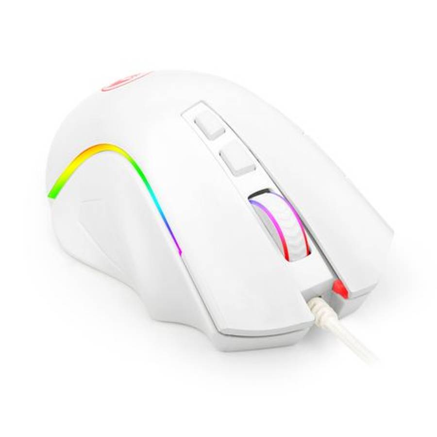 Redragon - Griffin 7200DPI Gaming Mouse - White - Redragon - Griffin 7200DPI Gaming Mouse - White