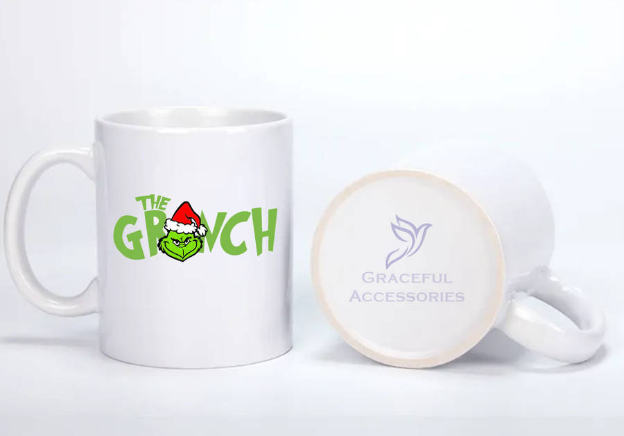 Christmas Grinch Couples Coffee Mug Set