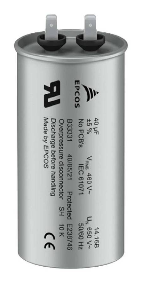 Epcos (B33331V7406J080) General Purpose Film Capacitor, 40 µF, ± 5%, 460 V