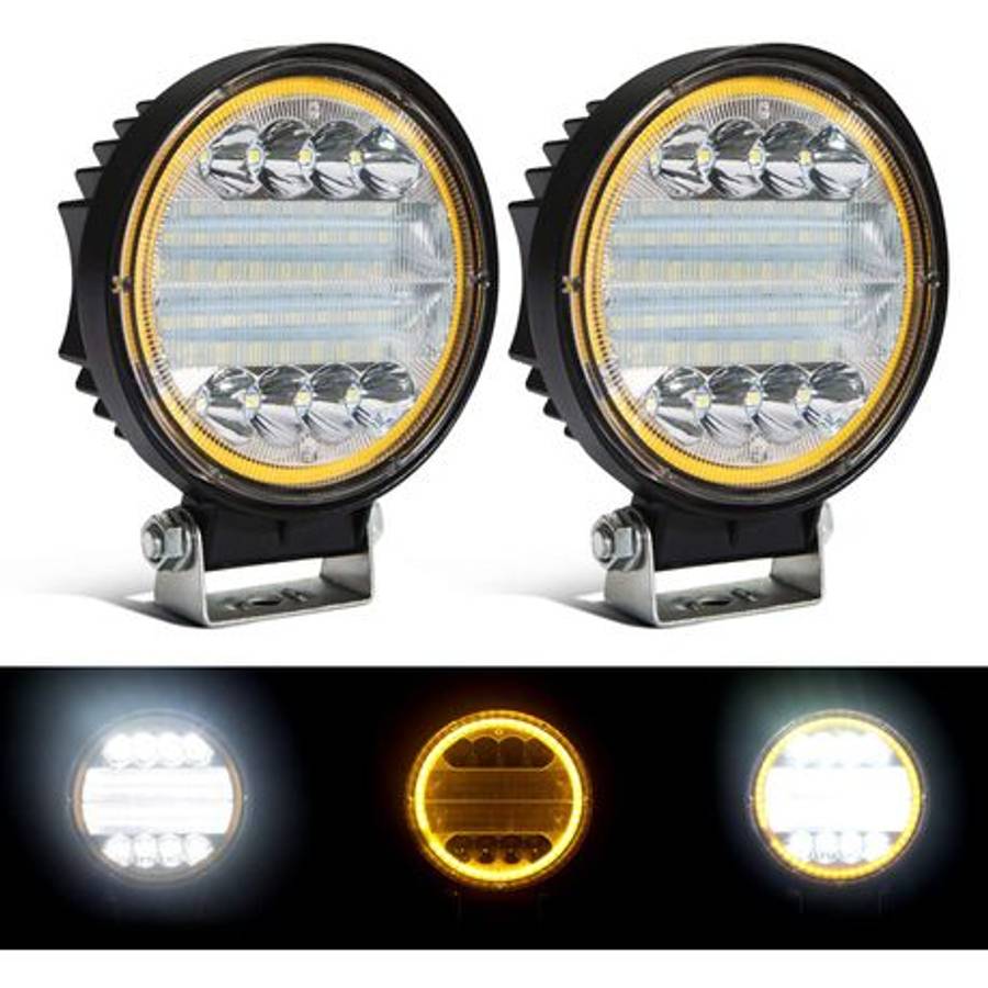 4inch Round Car Auto Led Driving Spot Light driving beam Double row embedded Led Driving Light