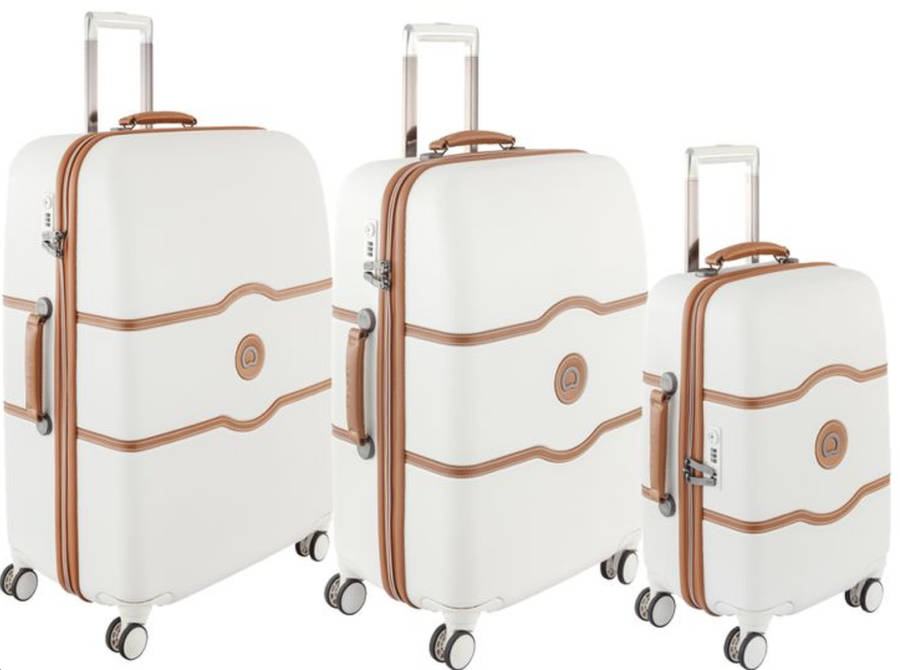 Elegant & stylish Luggage Set of 3 Travel bags - White