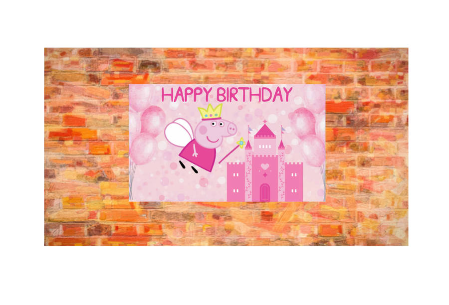 Peppa Pig Birthday Banner