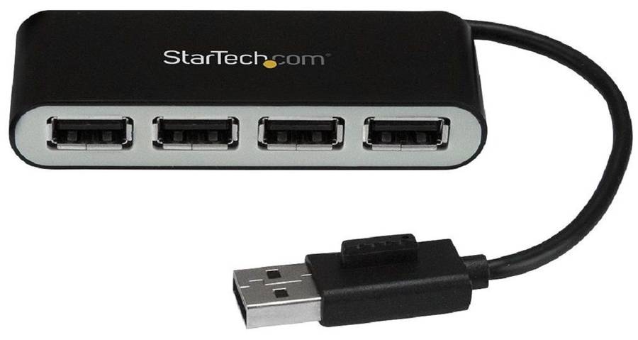 Startech (ST4200MINI2) 4 Port Portable USB 2.0 Hub, Bus Powered