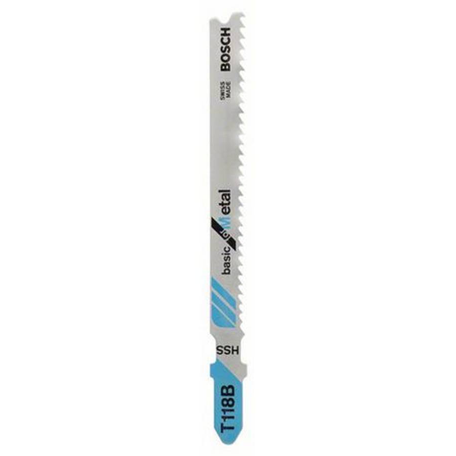 Jigsaw blade HSS T 118 B Basic for Metal, 5 Piece - Jigsaw blade HSS T 118 B Basic for Metal, 5 P...