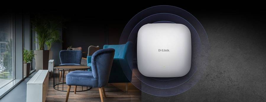 D-Link  Enterprise  AX1800 Wi-Fi 6 Dual-Band PoE Access Point DAP-X2810