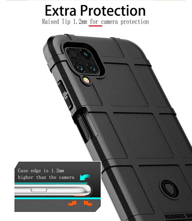 360° Full Protection Rugged Shield Armor Matte Soft Case Cover for Huawei P40 Lite