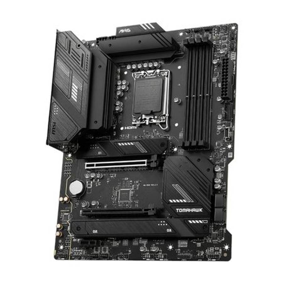 MSI - Tomahawk 12th/13th Gen Intel Core DDR5 Gaming Motherboard - Black - MSI - Tomahawk 12th/13t...