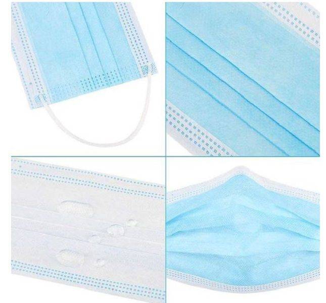 BULK FROM 6// Disposable Face Mask  3 Ply 50 Piece