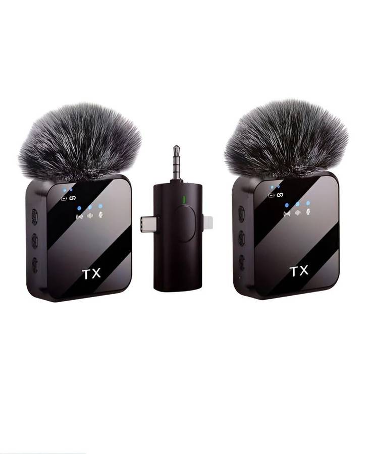 3 In 1 Wireless Microphone Mic For Vlogging / TikTok / YouTube /Live Record