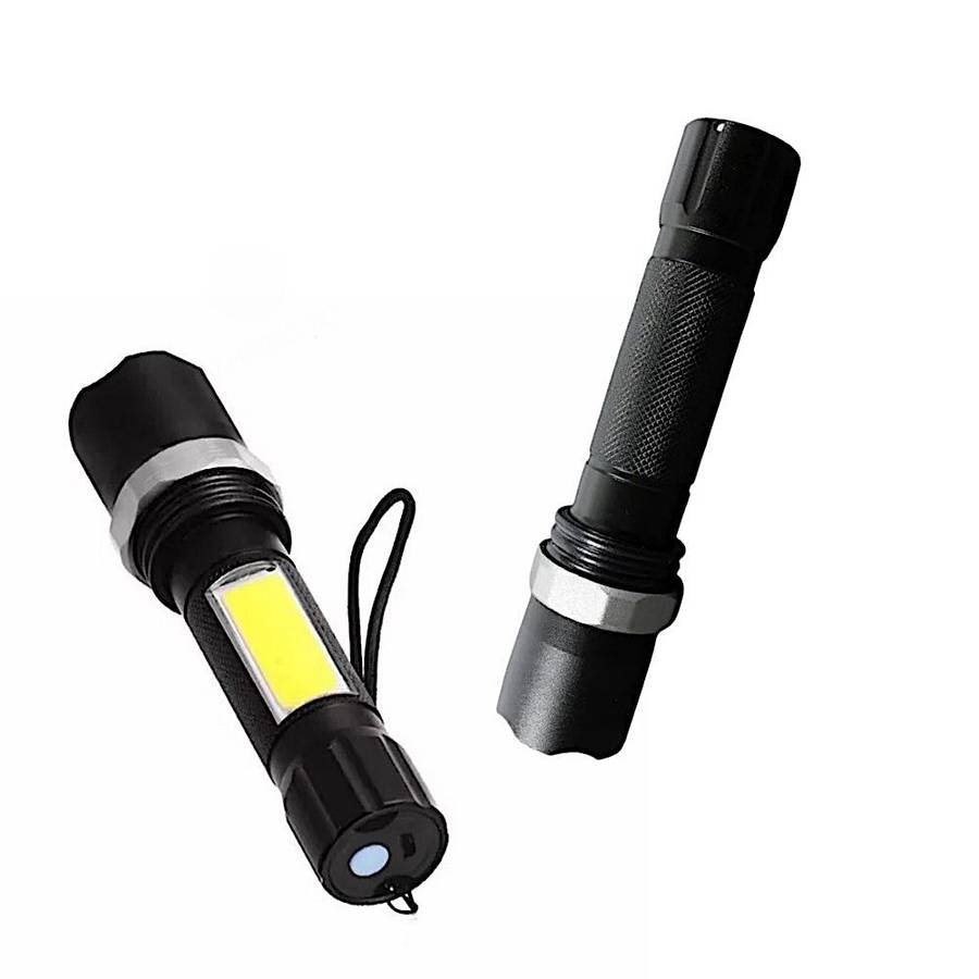 Big Rechargeable USB Zoom Flashlight