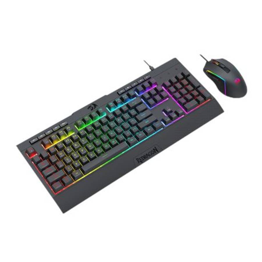 Redragon - S151 Gaming Keyboard and Mouse Combo-Black - Redragon - S151 Gaming Keyboard and Mouse...