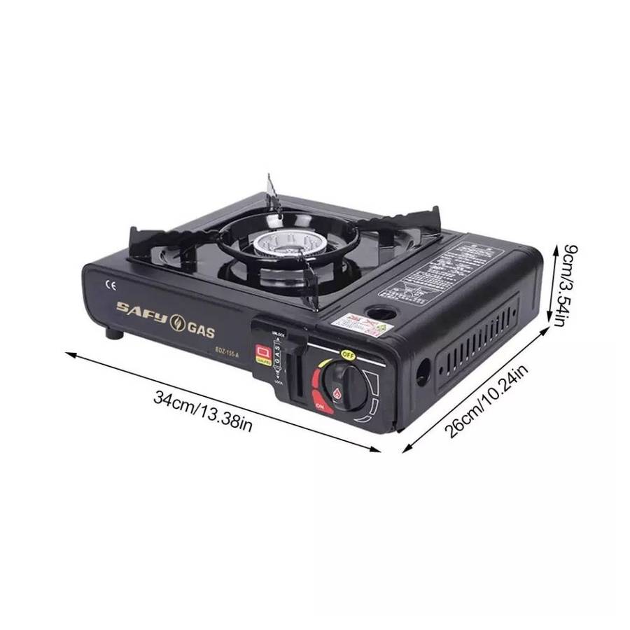 Single Burner Canister Camping Gas Stove with Travel Case
