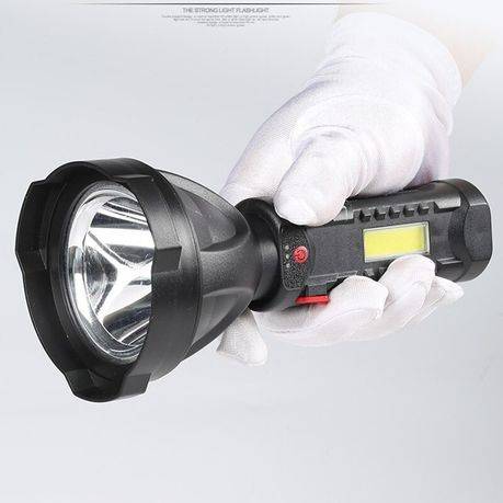 Flashlight with USB Output and Side Lamp Lighting