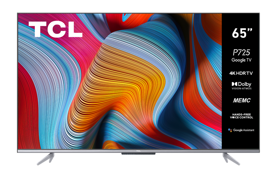 TCL 65` 65P725 4K Android Google TV ( 4K HDR, Google TV , hands free control, MEMC , Dolby Vision  )