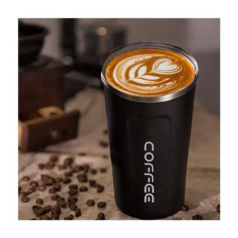Stainless steel vacuum travel coffee mug - 510ml