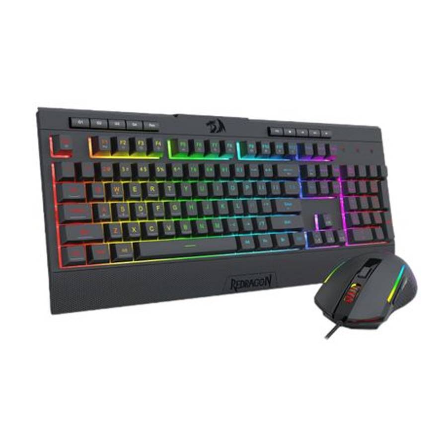 Redragon - S151 Gaming Keyboard and Mouse Combo-Black - Redragon - S151 Gaming Keyboard and Mouse...