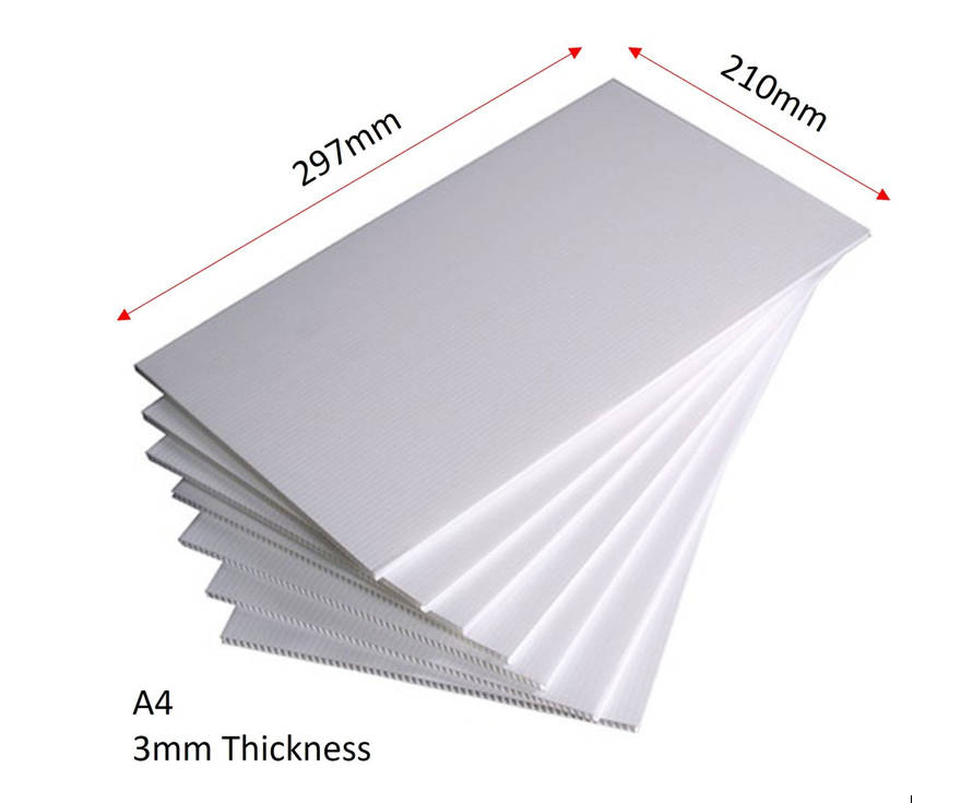 High-Quality Correx Signage Boards - Pack of 10 - A4