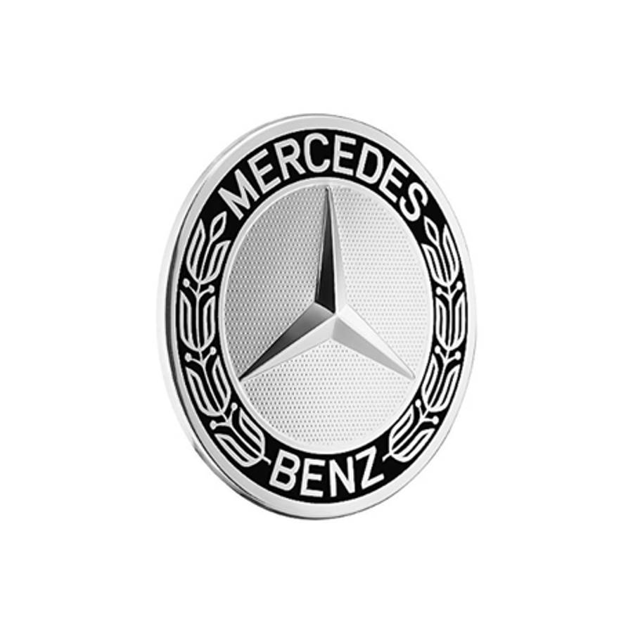 Mercedes Benz Wheel Caps - Set of 4 Black and Silver