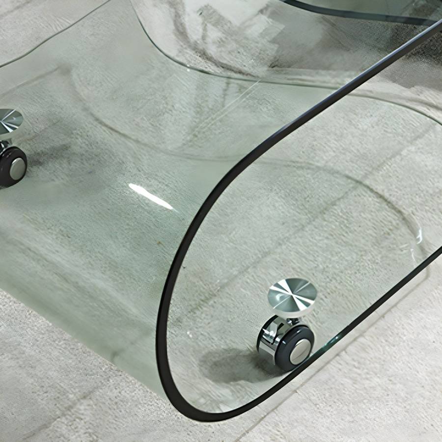 Curved Glass Coffee Table