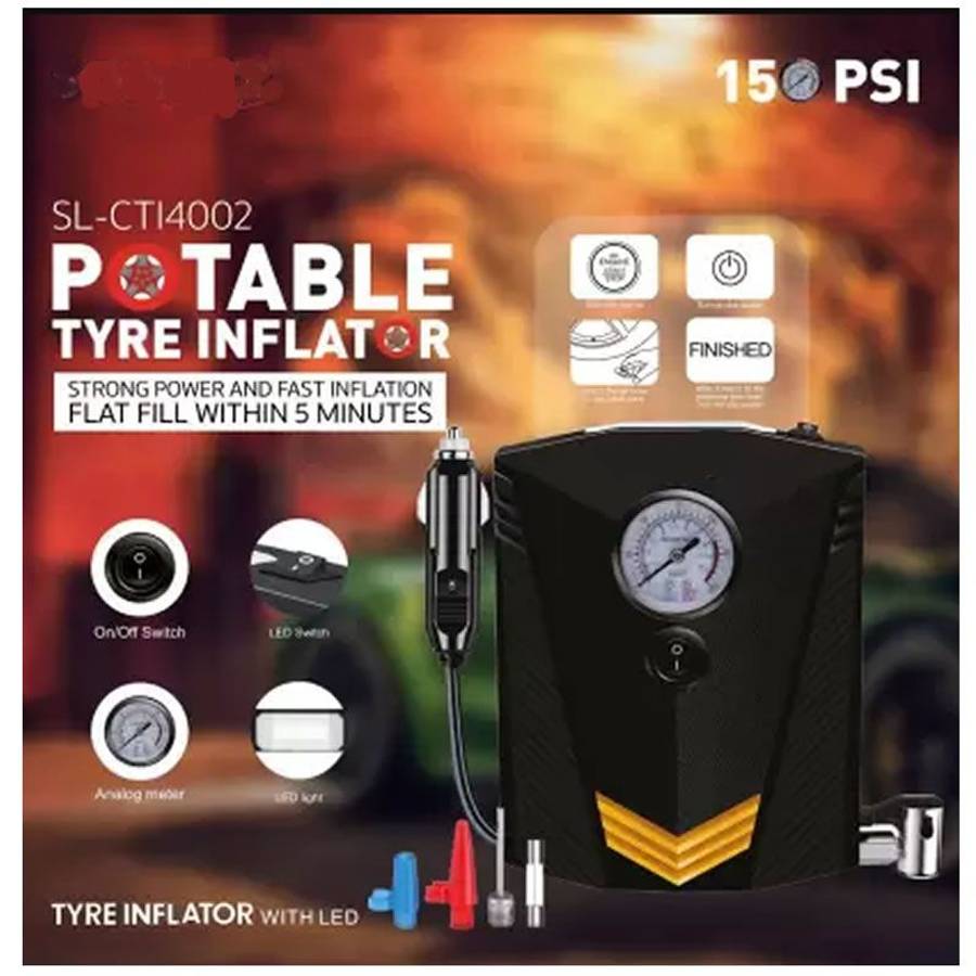 Portable mini small Air Compressor,Pump car accessories DC 12V Air Compressor, for Cars, Motorcycles