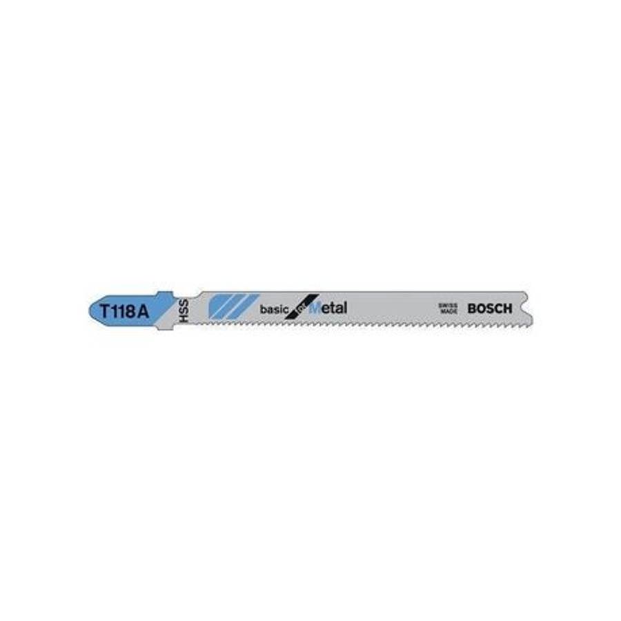 Jigsaw blade HSS T 118 A Basic for Metal, 5 Piece - Jigsaw blade HSS T 118 A Basic for Metal, 5 P...