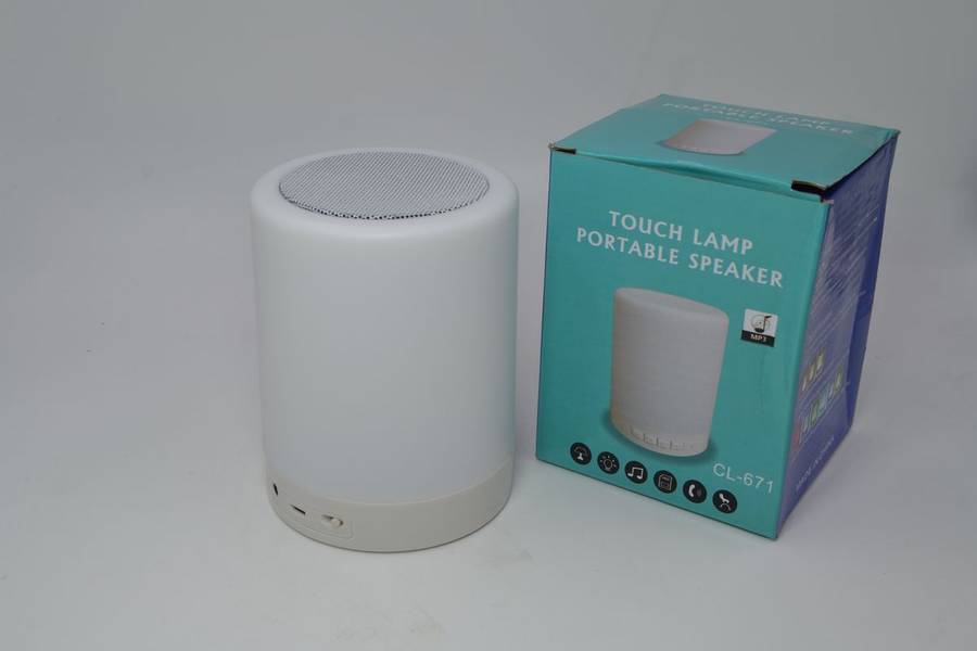 LED Touch Lamp Bluetooth Speaker, Wireless HiFi Speaker Light,