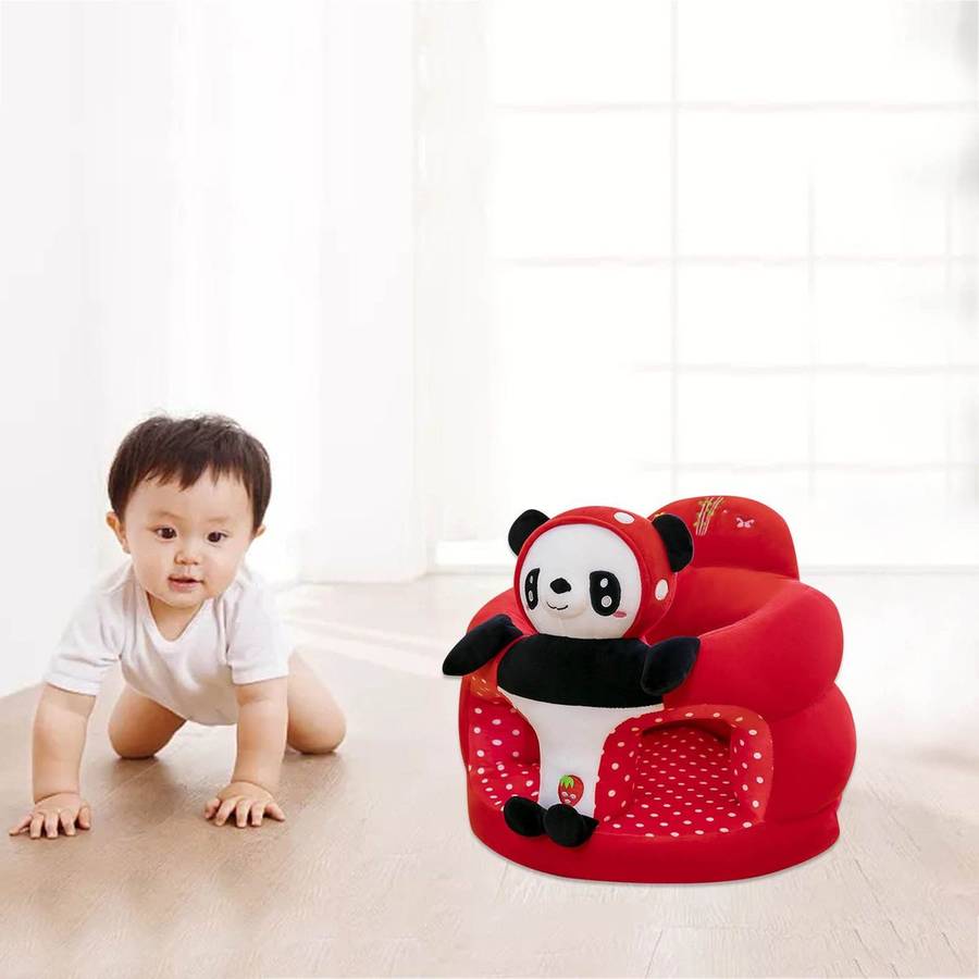 Baby Learning To Sit On Sofa Small Child Sofa Cartoon Baby Seat - Red