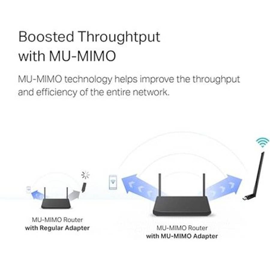 Tp-Link - Archer T3U Plus AC1300 High Gain Wireless Dual-Band USB Adapter - Tp-Link - Archer T3U ...