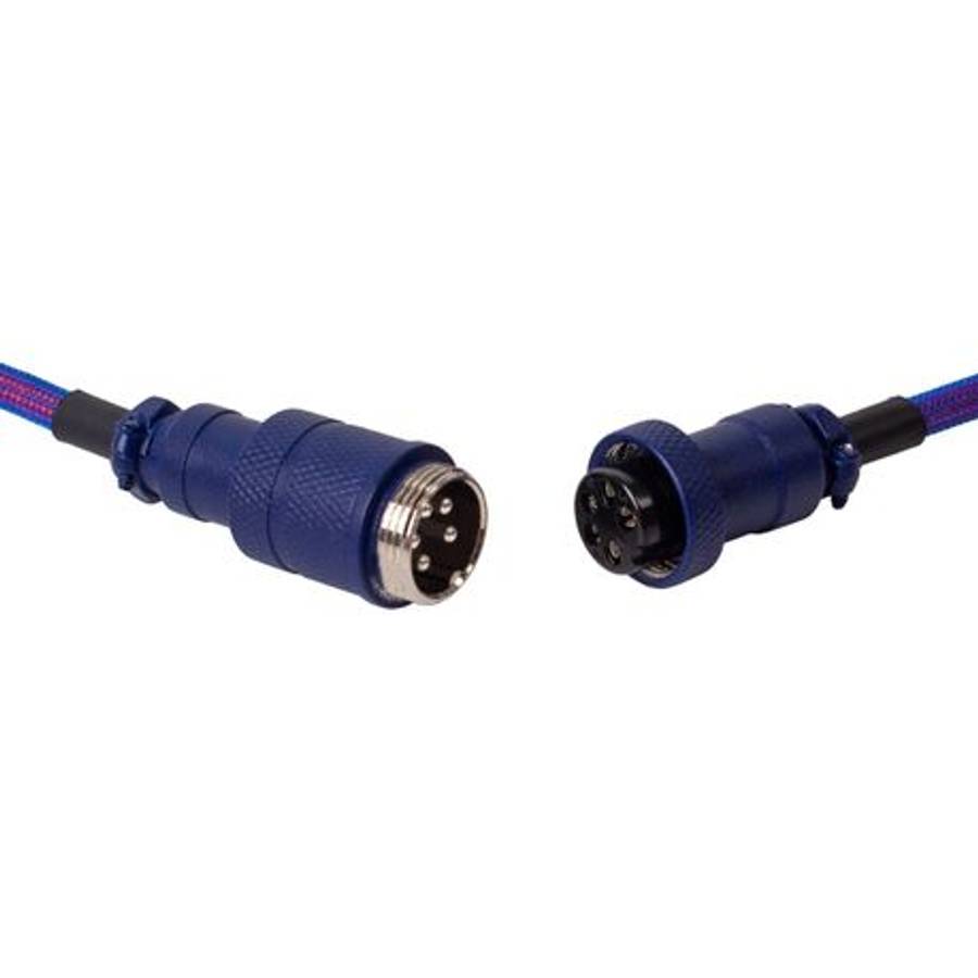 Keychron - Premium Coiled Aviator USB Cable | Type-C + USB-A Adapter | Detachable Aviator Connect...