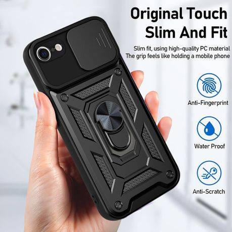 Ring stand sliding camera case for iPhone SE iPhone 7 iPhone 8