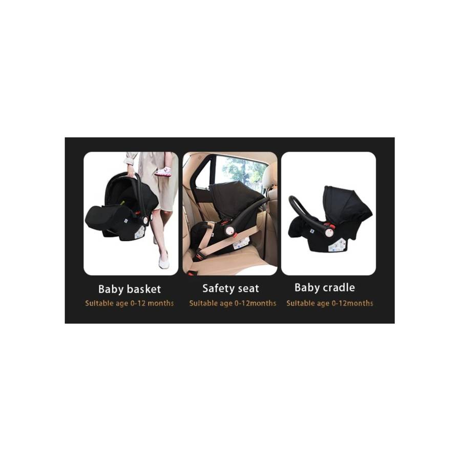 New Born Baby & Toddler Portable, Comfortable Car Seat-Black