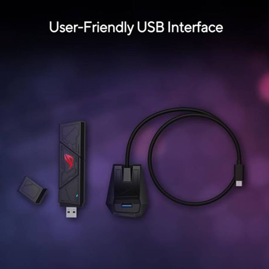 Asus - BE6500 Tri-band WiFi 7 USB adapter - Asus - BE6500 Tri-band WiFi 7 USB adapter