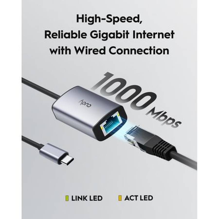 Cudy - UE10C USB Type-C to Gigabit Ethernet Adapter - Cudy - UE10C USB Type-C to Gigabit Ethernet...