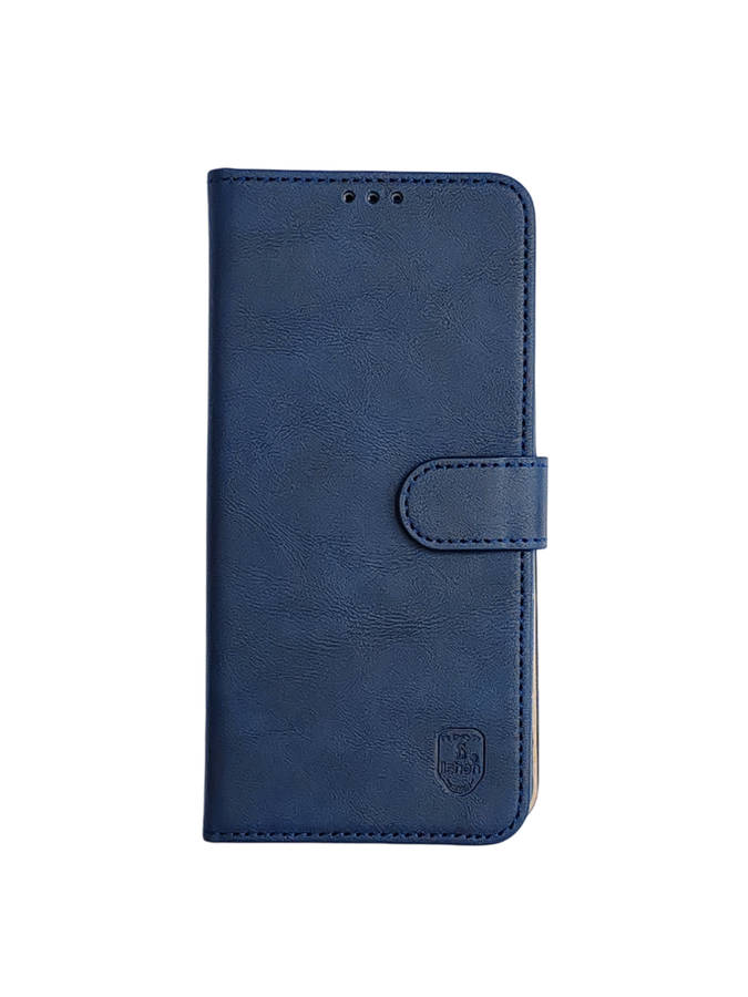 Oppo Reno 7z 5G Leather Flip Book Cover - Blue